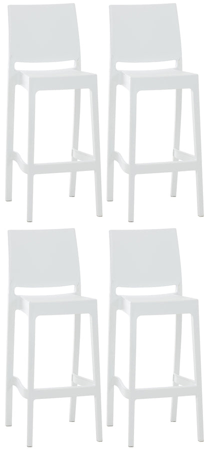 4er Set Barhocker Maya Kunststoff - homemem39