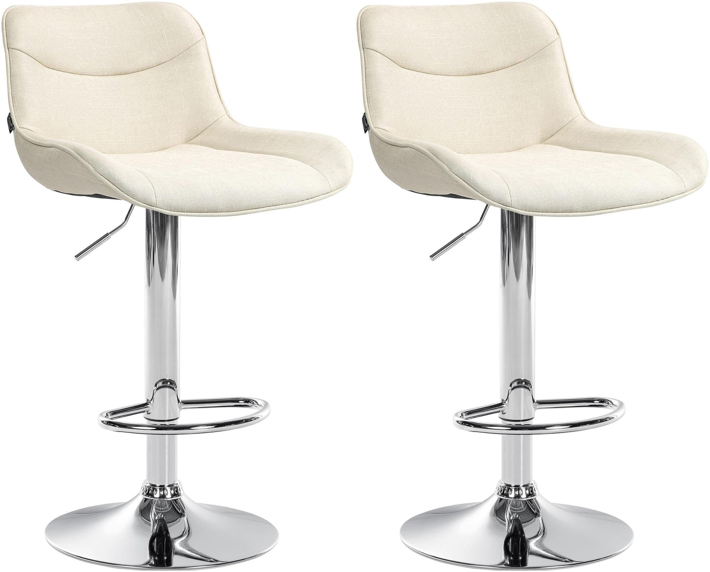 2er Set Barhocker Vonore Stoff - homemem39