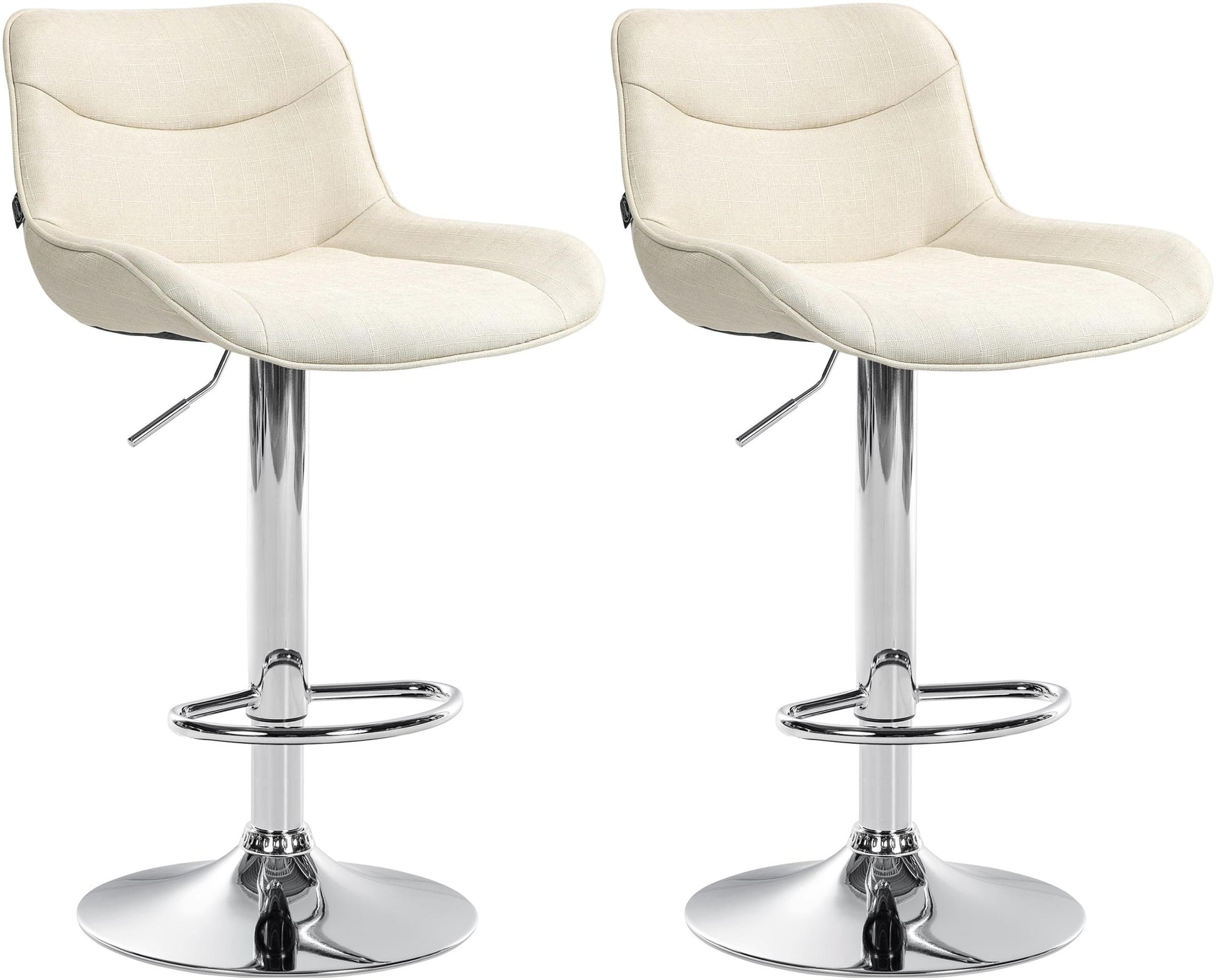 2er Set Barhocker Vonore Stoff - homemem39