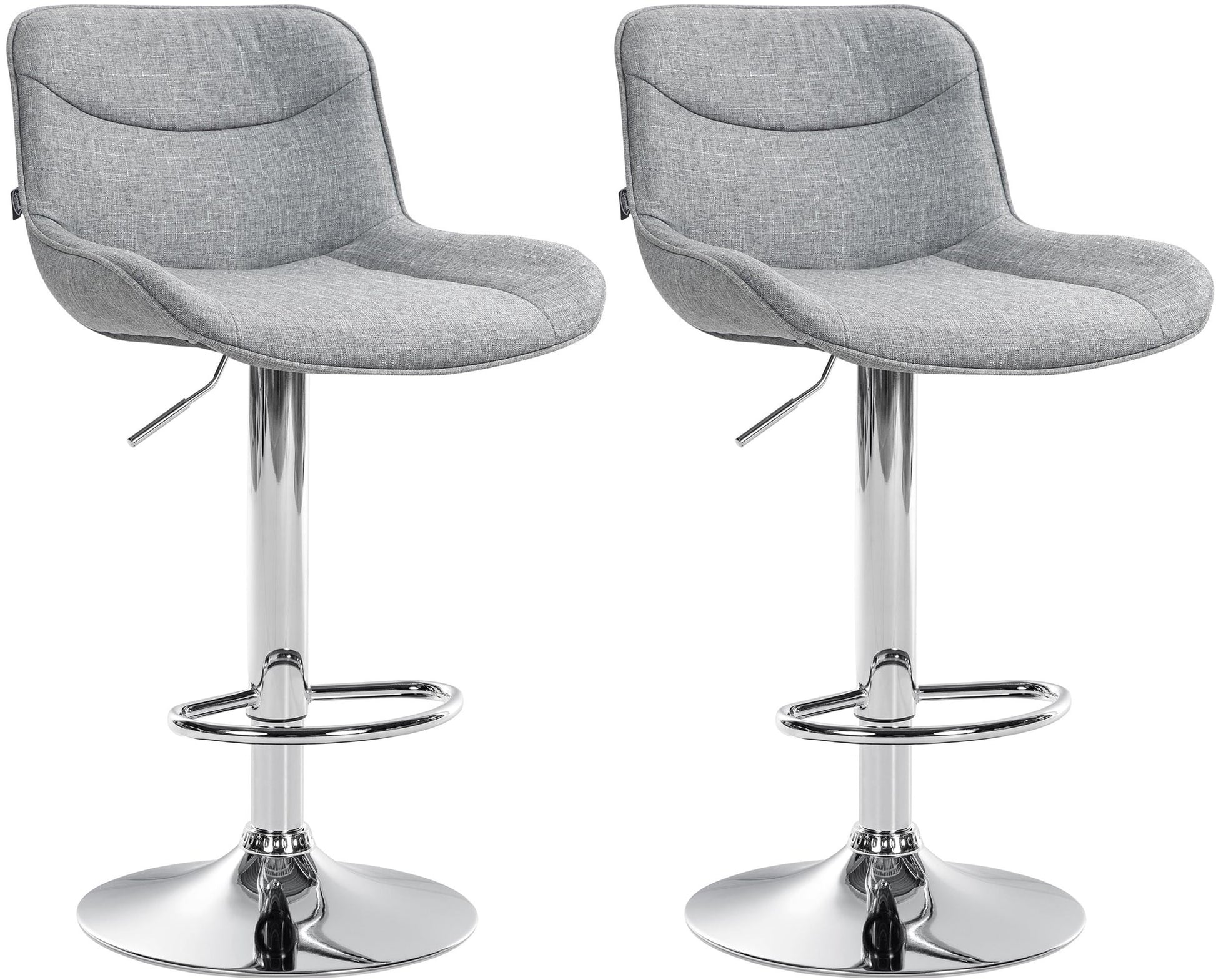 2er Set Barhocker Vonore Stoff - homemem39