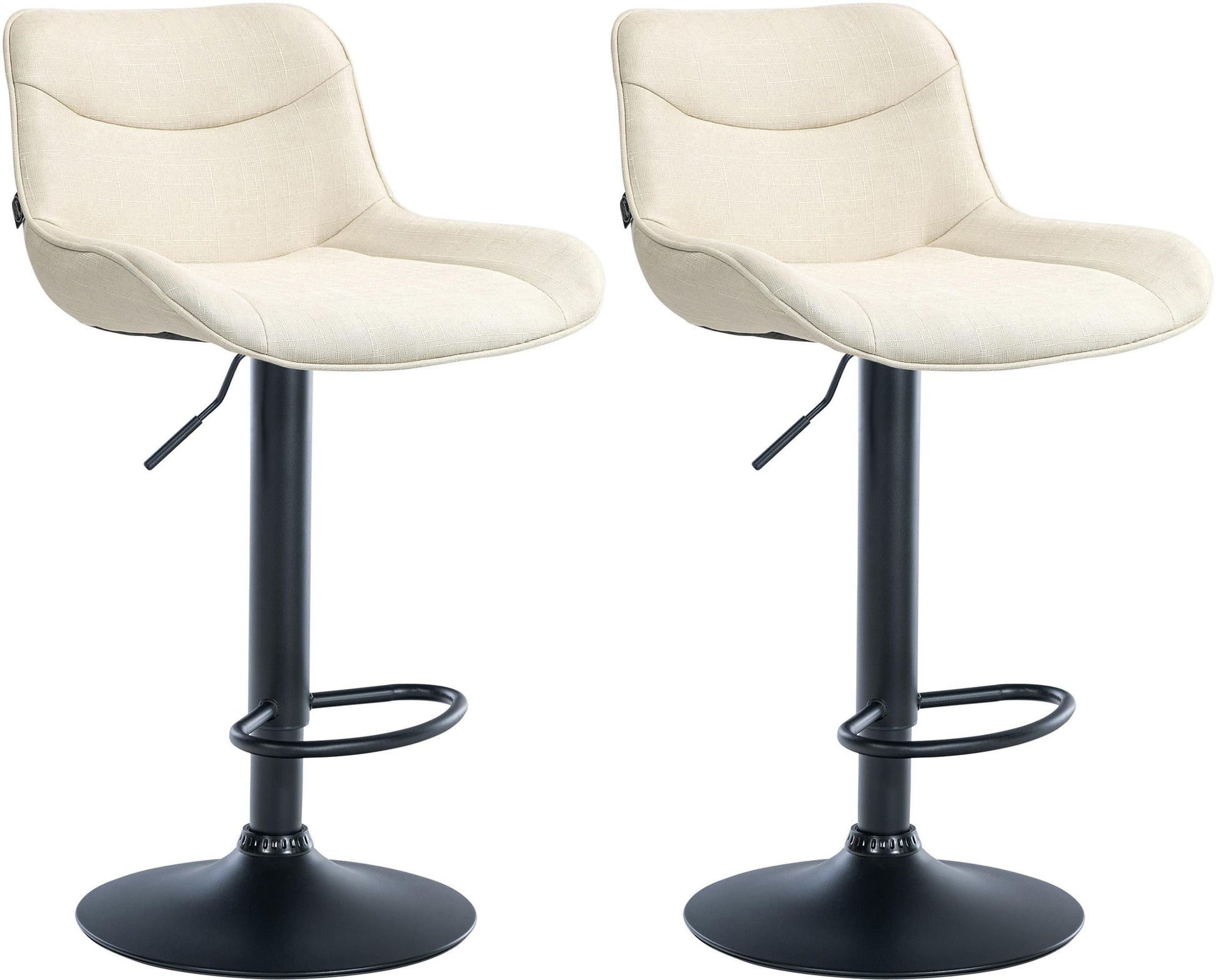 2er Set Barhocker Vonore Stoff - homemem39