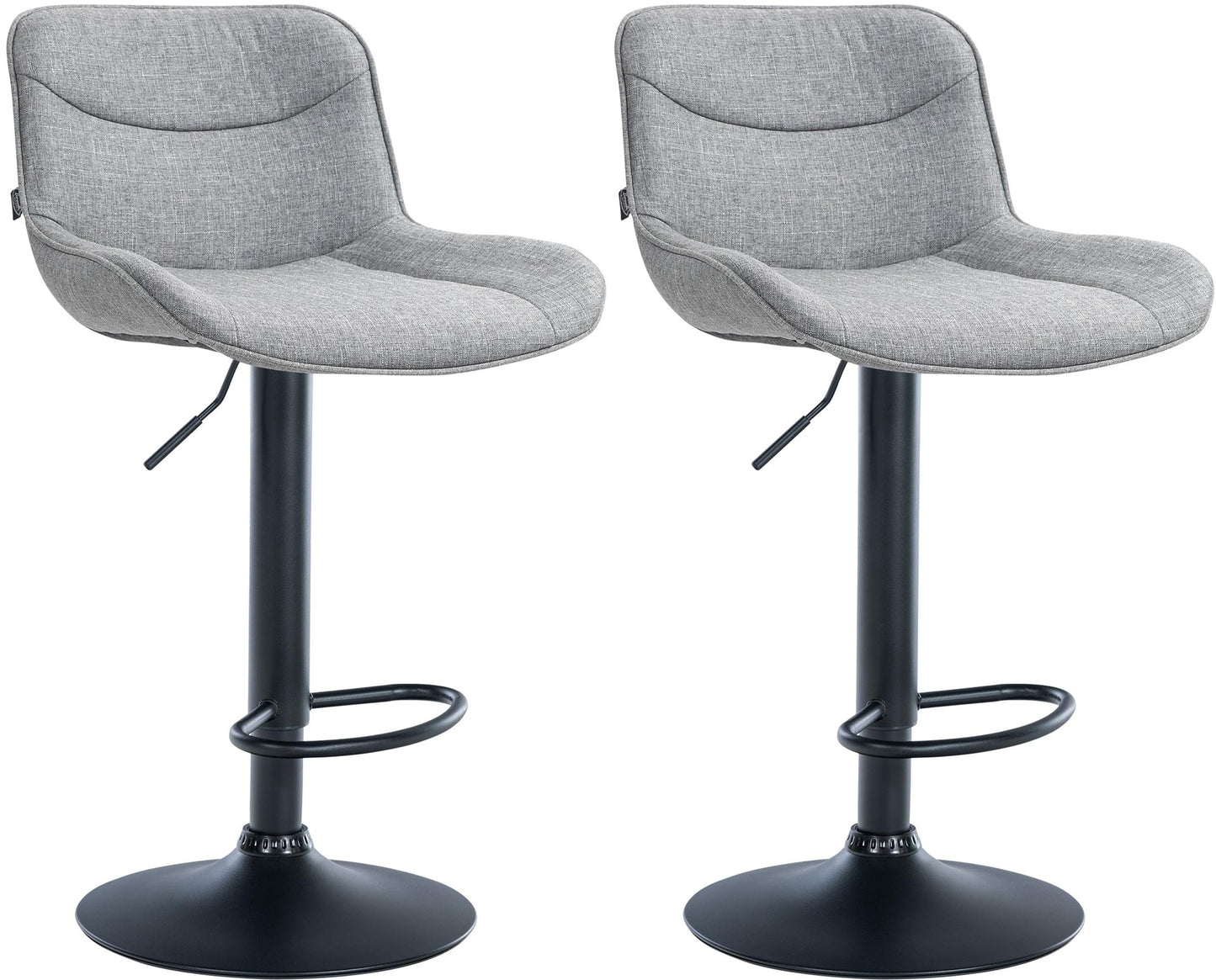 2er Set Barhocker Vonore Stoff - homemem39