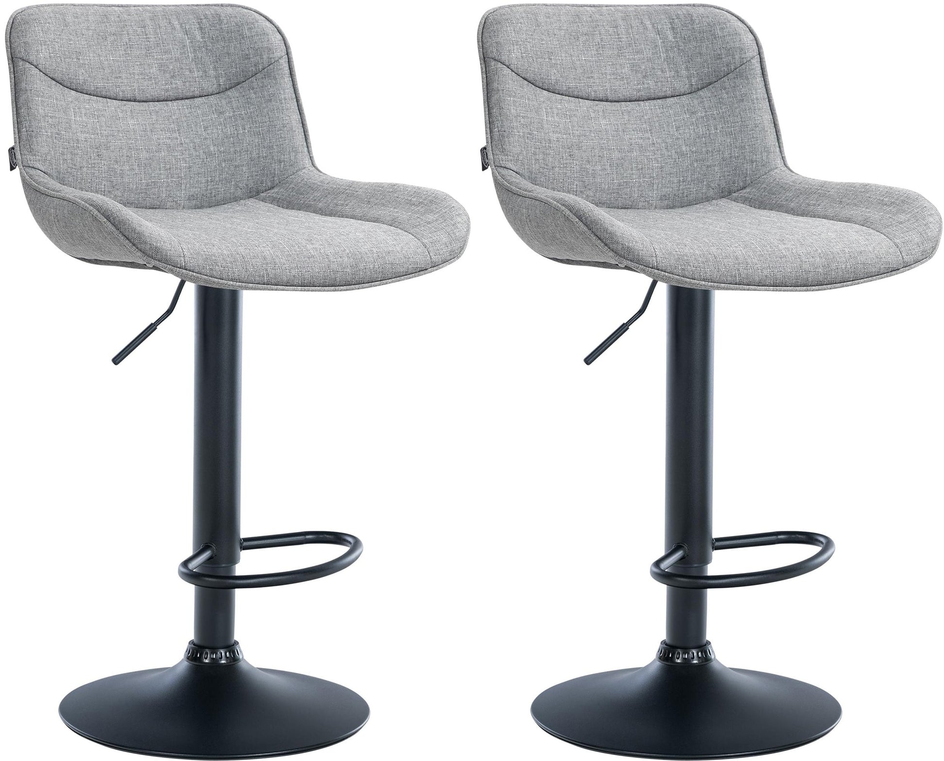 2er Set Barhocker Vonore Stoff - homemem39