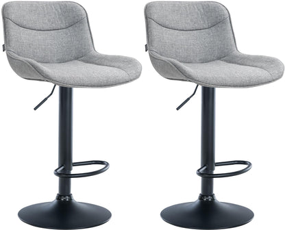 2er Set Barhocker Vonore Stoff - homemem39