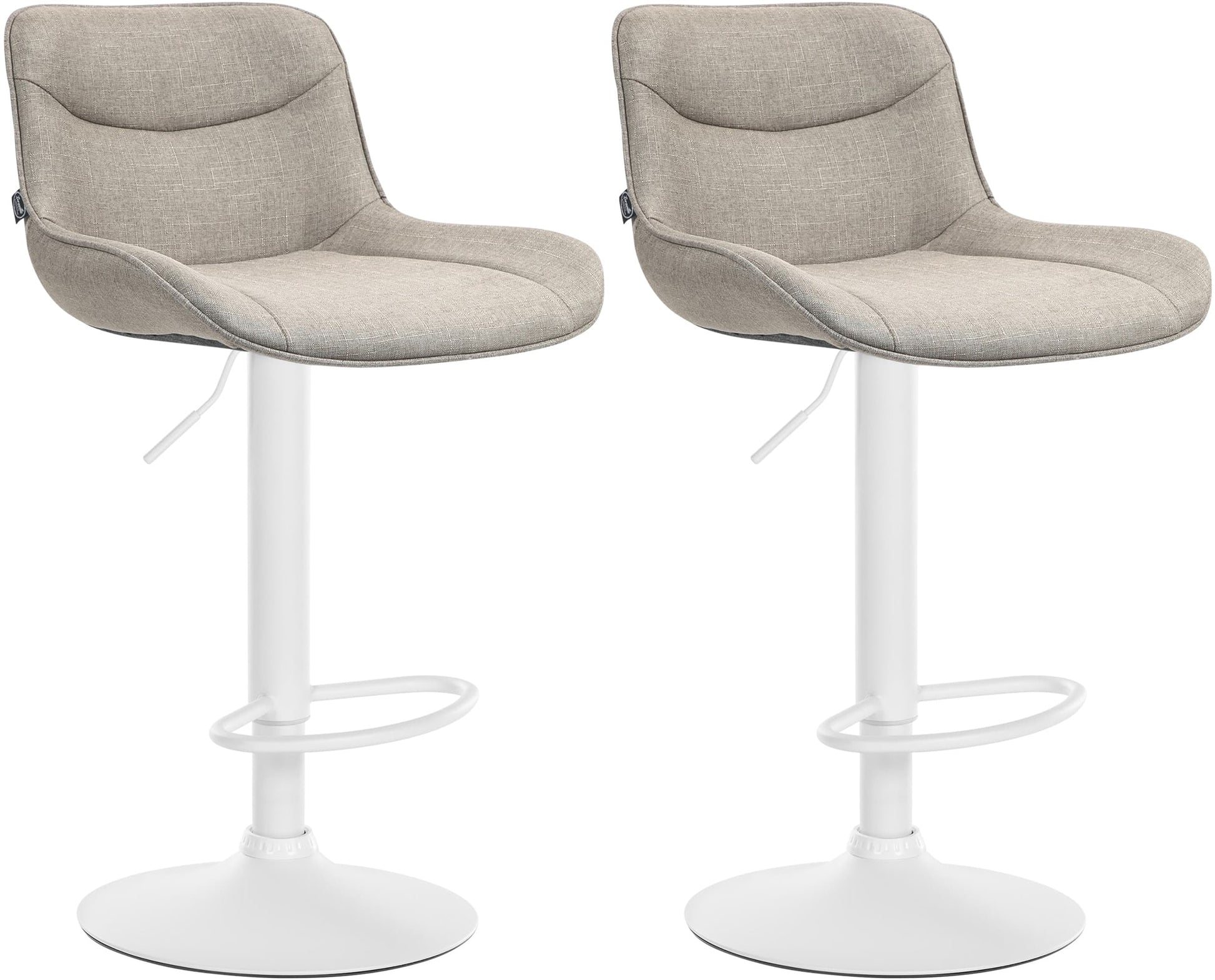 2er Set Barhocker Vonore Stoff - homemem39