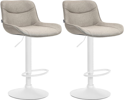 2er Set Barhocker Vonore Stoff - homemem39