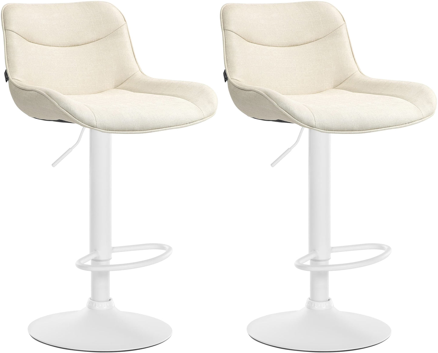 2er Set Barhocker Vonore Stoff - homemem39