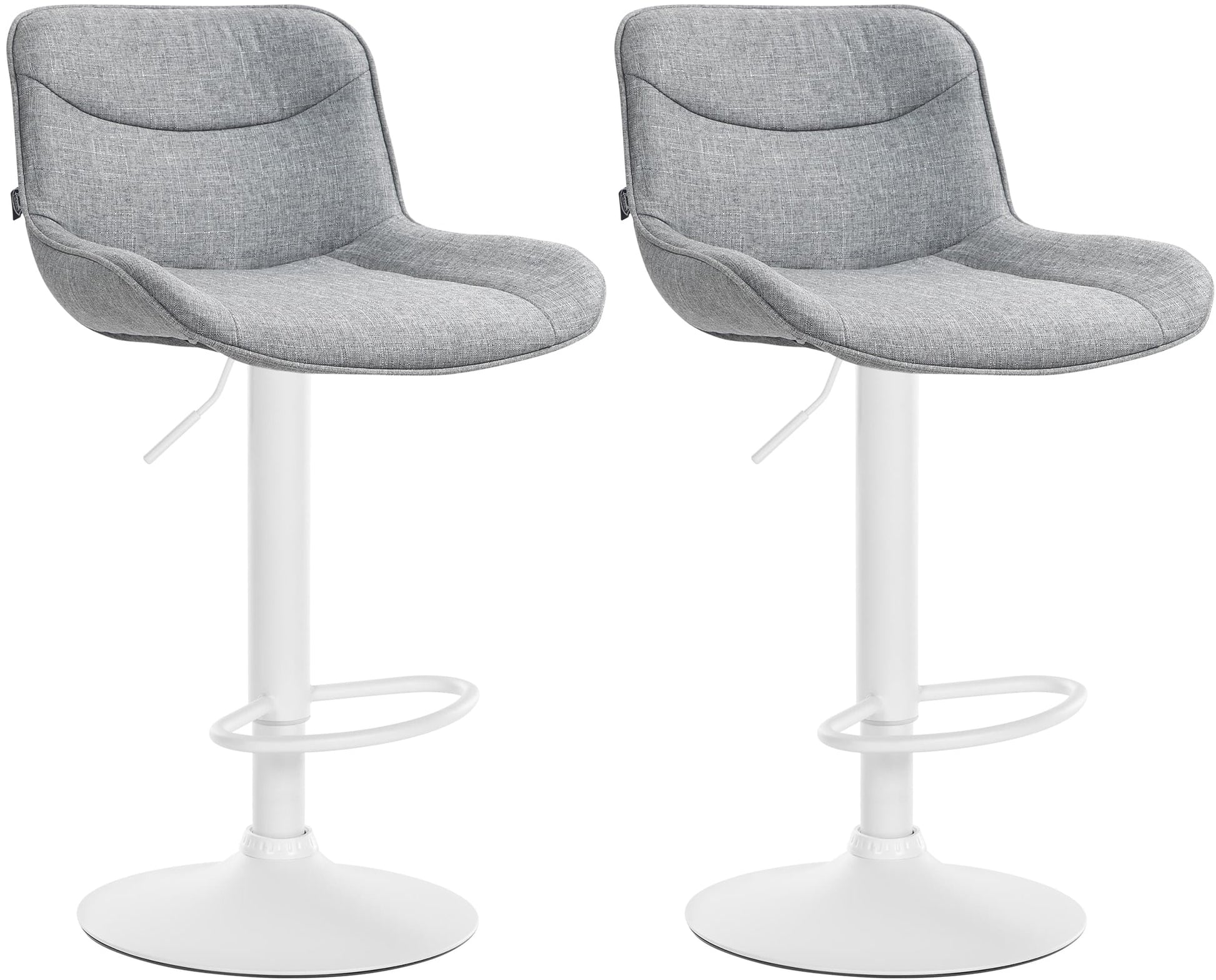 2er Set Barhocker Vonore Stoff - homemem39