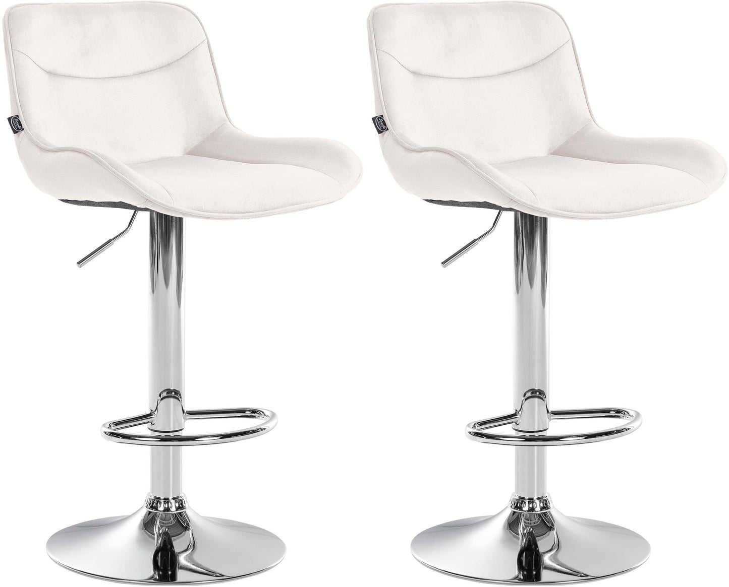 2er Set Barhocker Vonore Samt - homemem39