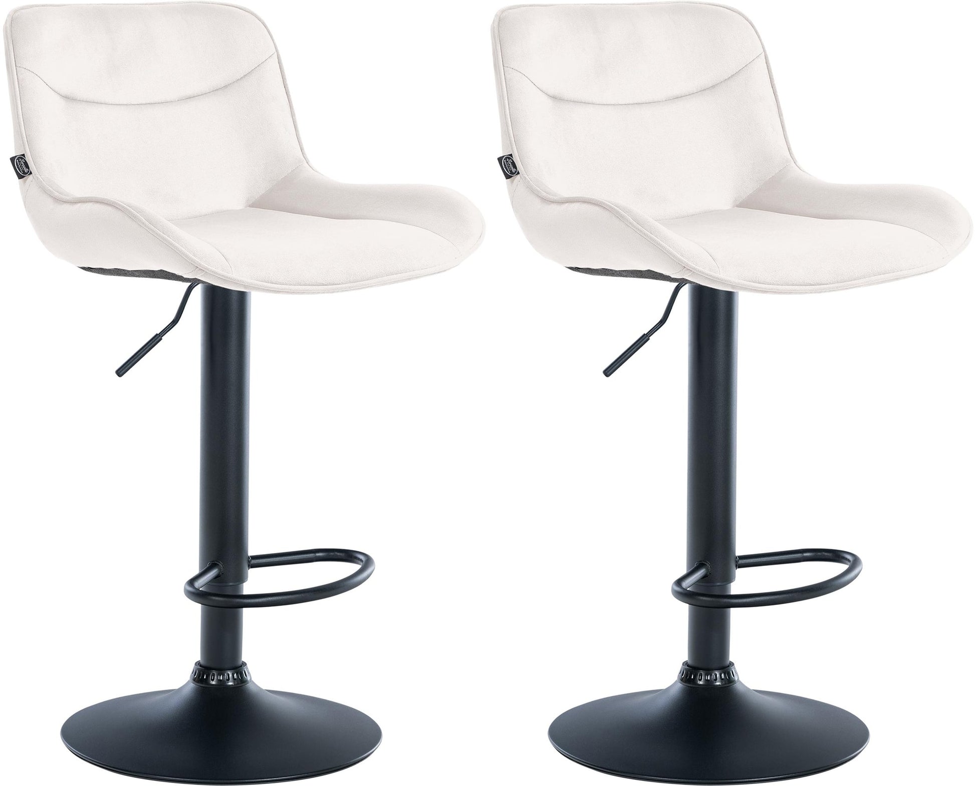 2er Set Barhocker Vonore Samt - homemem39