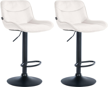 2er Set Barhocker Vonore Samt - homemem39