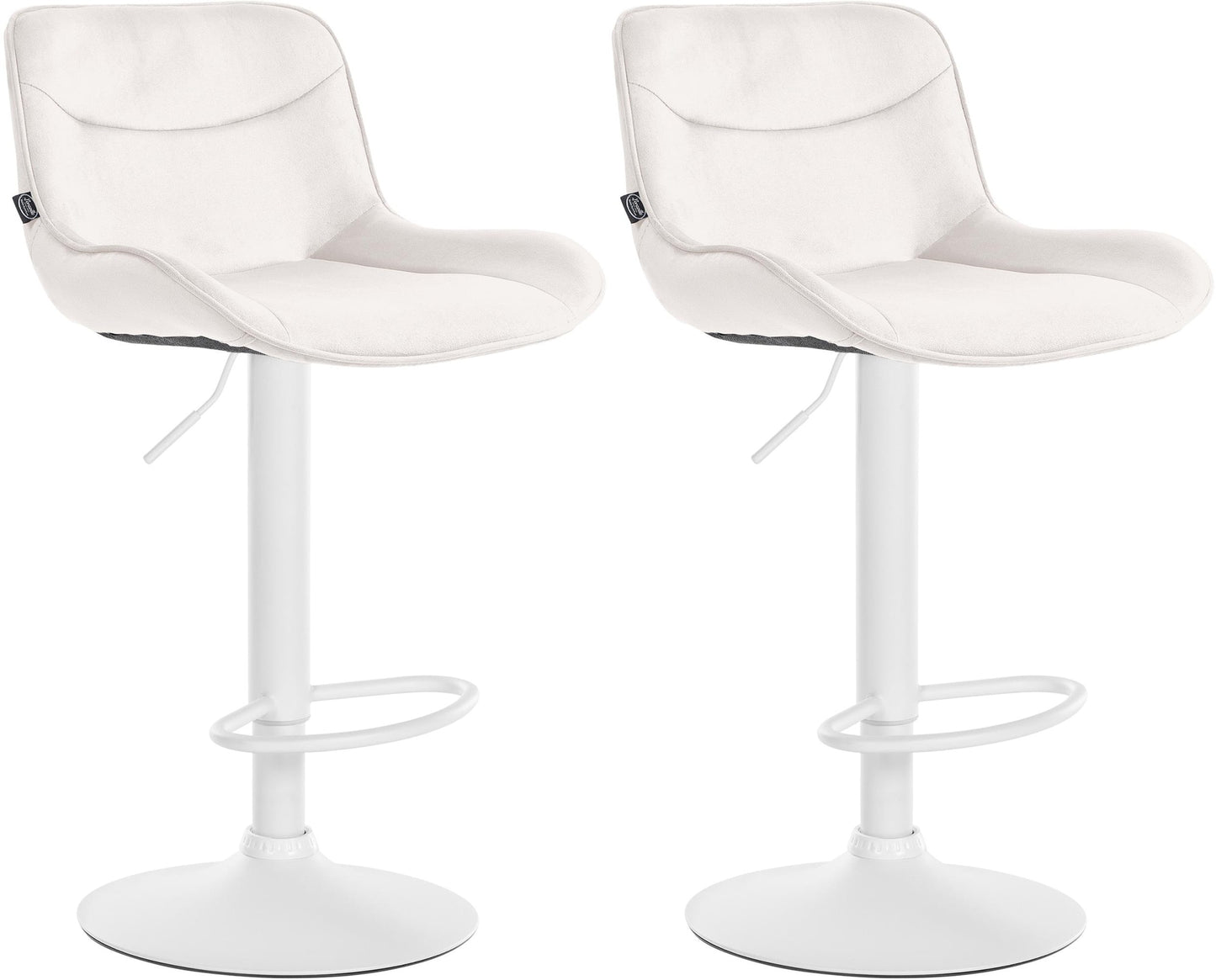 2er Set Barhocker Vonore Samt - homemem39