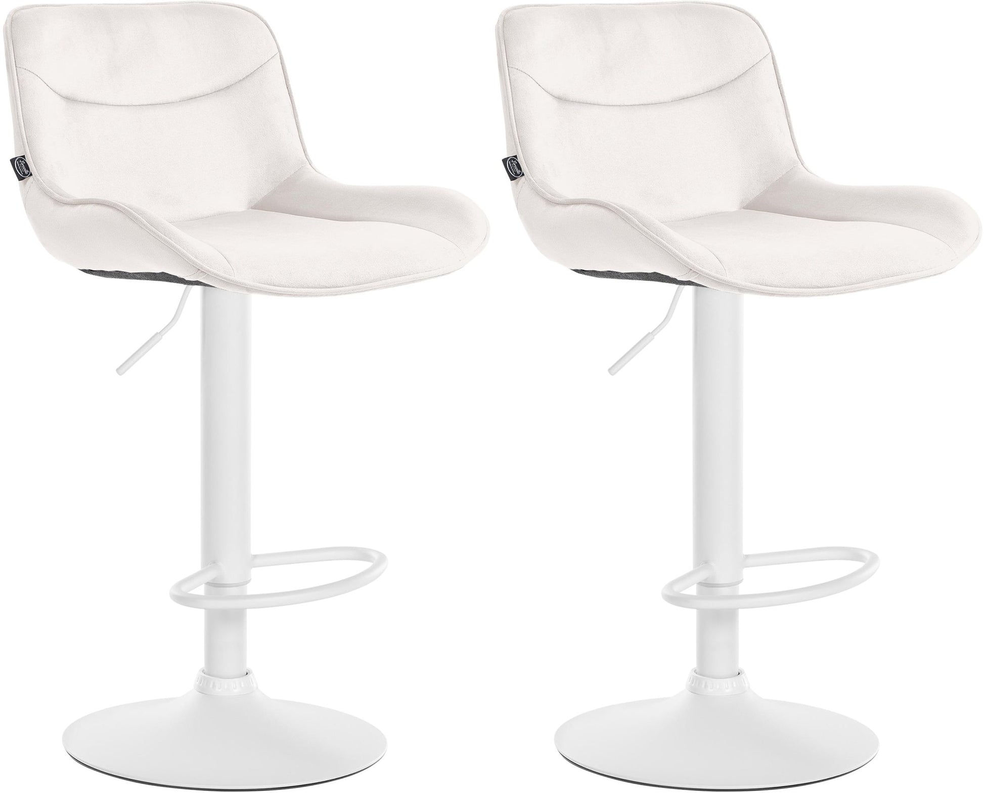 2er Set Barhocker Vonore Samt - homemem39