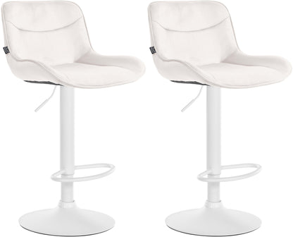 2er Set Barhocker Vonore Samt - homemem39