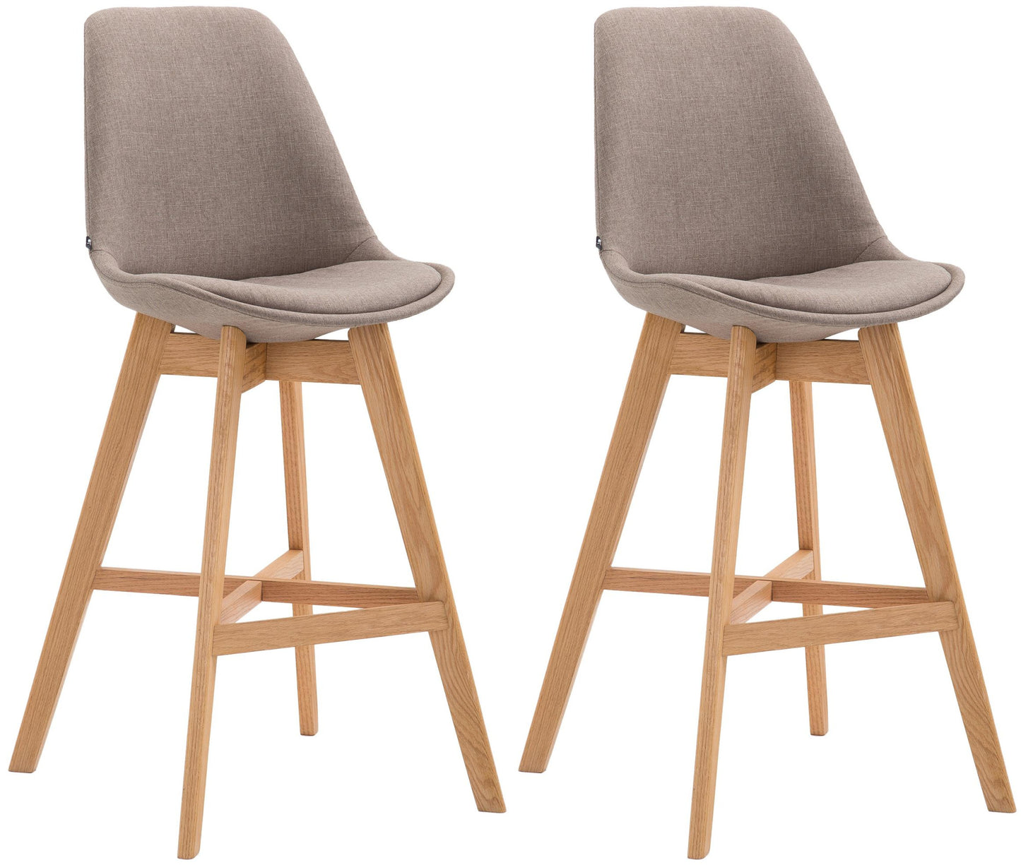 2er Set Barhocker Cannes Stoff - homemem39