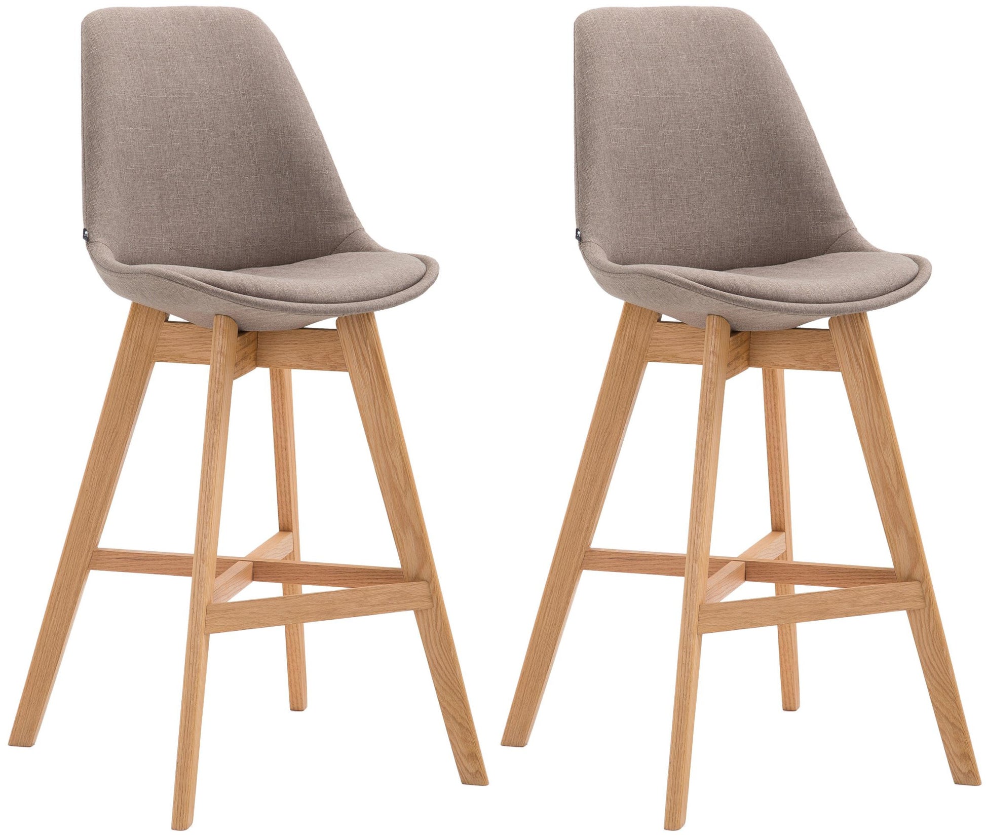 2er Set Barhocker Cannes Stoff - homemem39