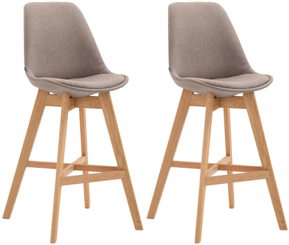 2er Set Barhocker Cannes Stoff - homemem39