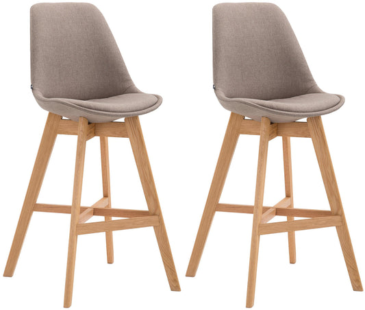 2er Set Barhocker Cannes Stoff - homemem39