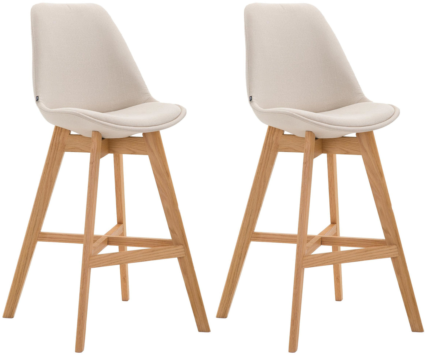 2er Set Barhocker Cannes Stoff - homemem39