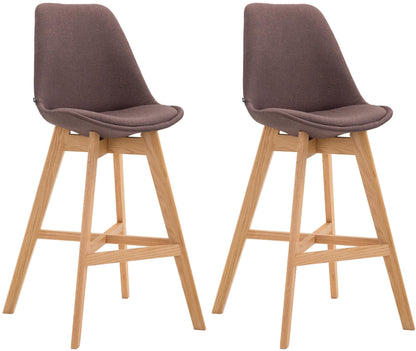 2er Set Barhocker Cannes Stoff - homemem39