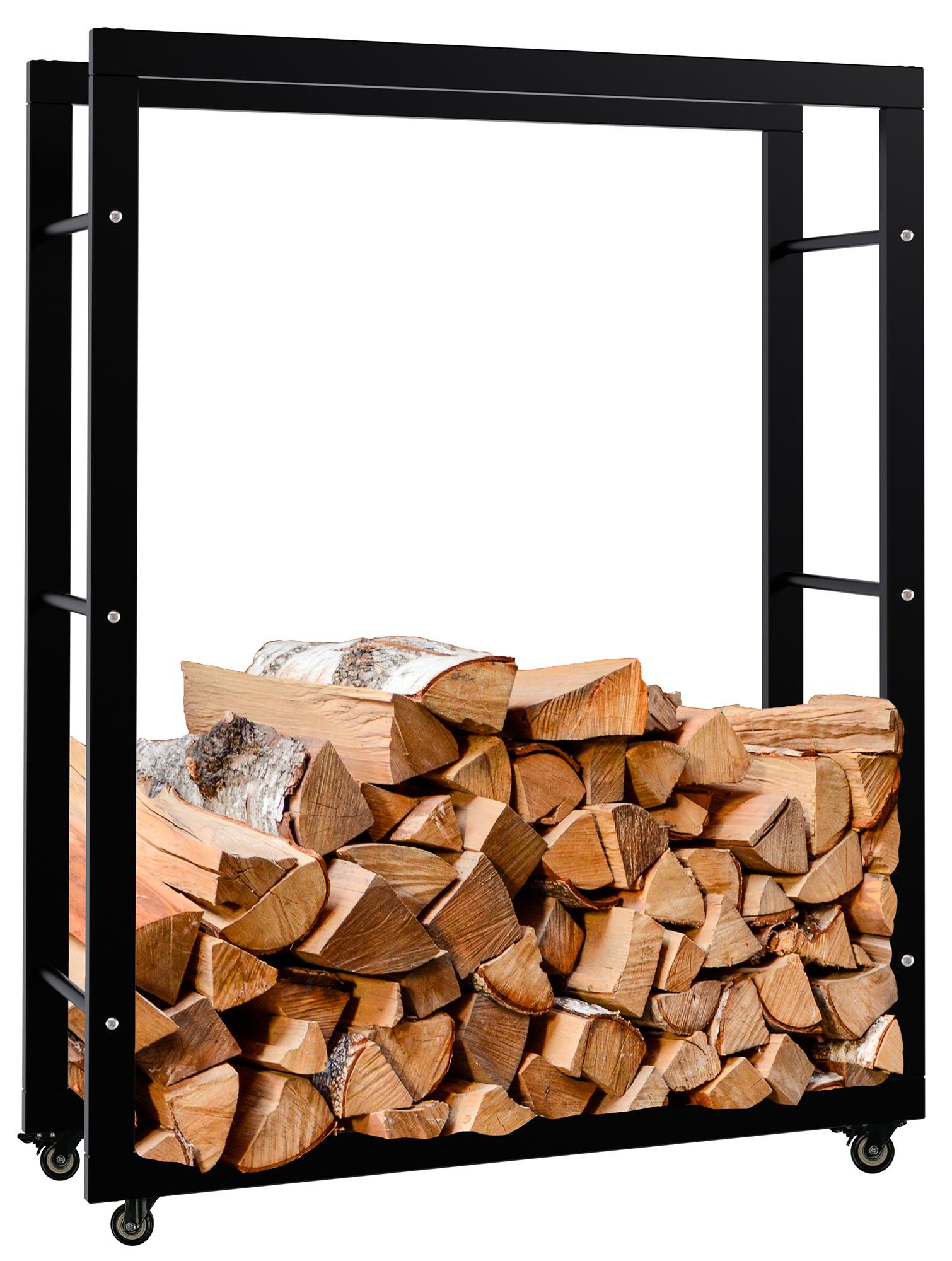 Kaminholzständer Keri mit Rollen - homemem39