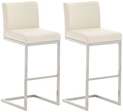 2er Set Barhocker Paros Kunstlederbezug - homemem39
