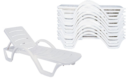 10er Set Sonnenliege Aqua