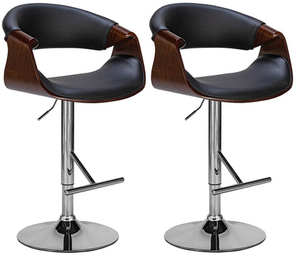 Set di 2 Sgabelli Bar Foley in Ecopelle - homemem39