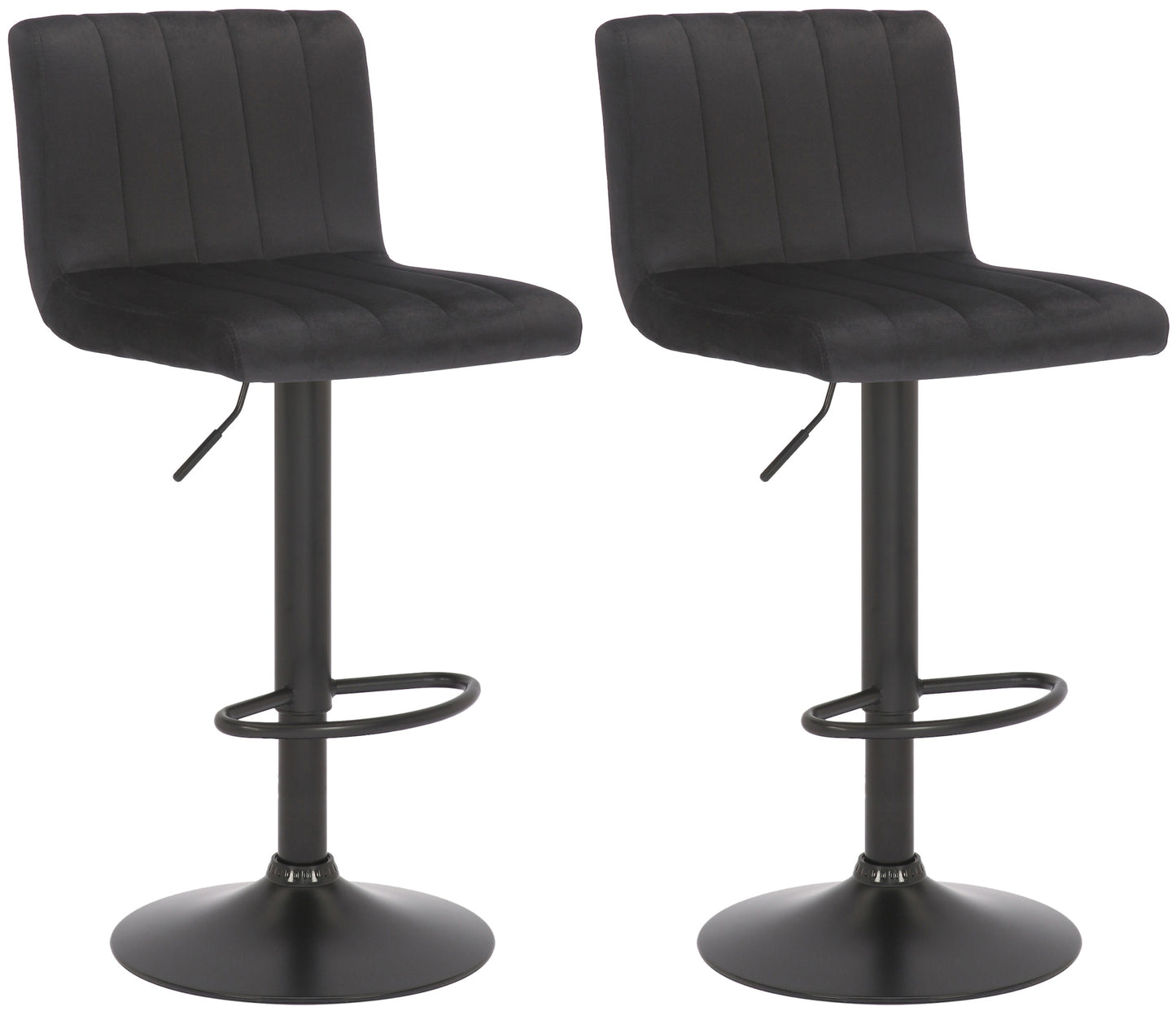 2er Set Barhocker Jamie Samt - homemem39