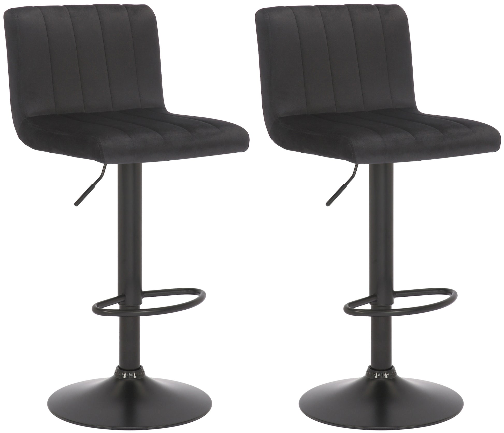 2er Set Barhocker Jamie Samt - homemem39