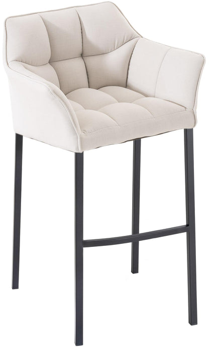 Barhocker Damaso Stoff mit 4-Fuß Gestell - homemem39