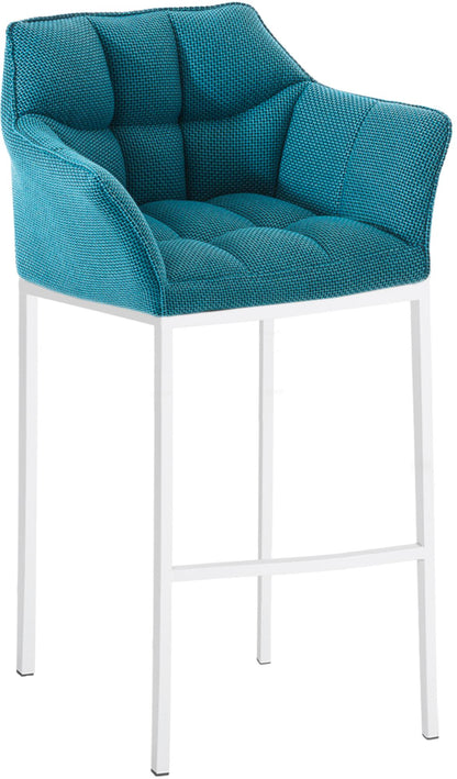 Barhocker Damaso Stoff mit 4-Fuß Gestell - homemem39