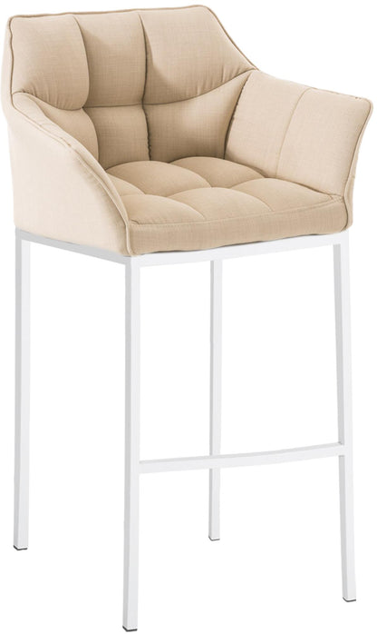 Barhocker Damaso Stoff mit 4-Fuß Gestell - homemem39