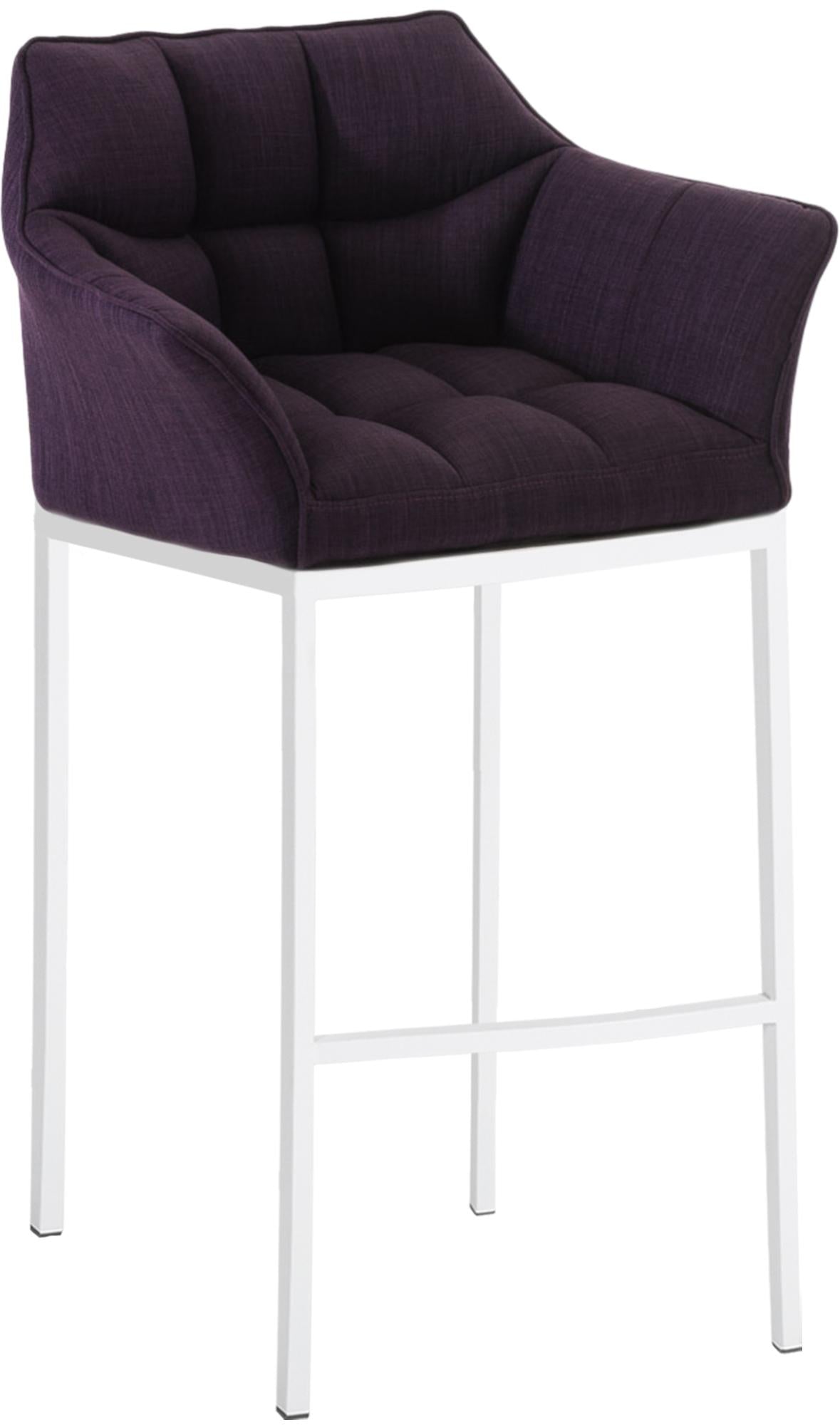 Barhocker Damaso Stoff mit 4-Fuß Gestell - homemem39