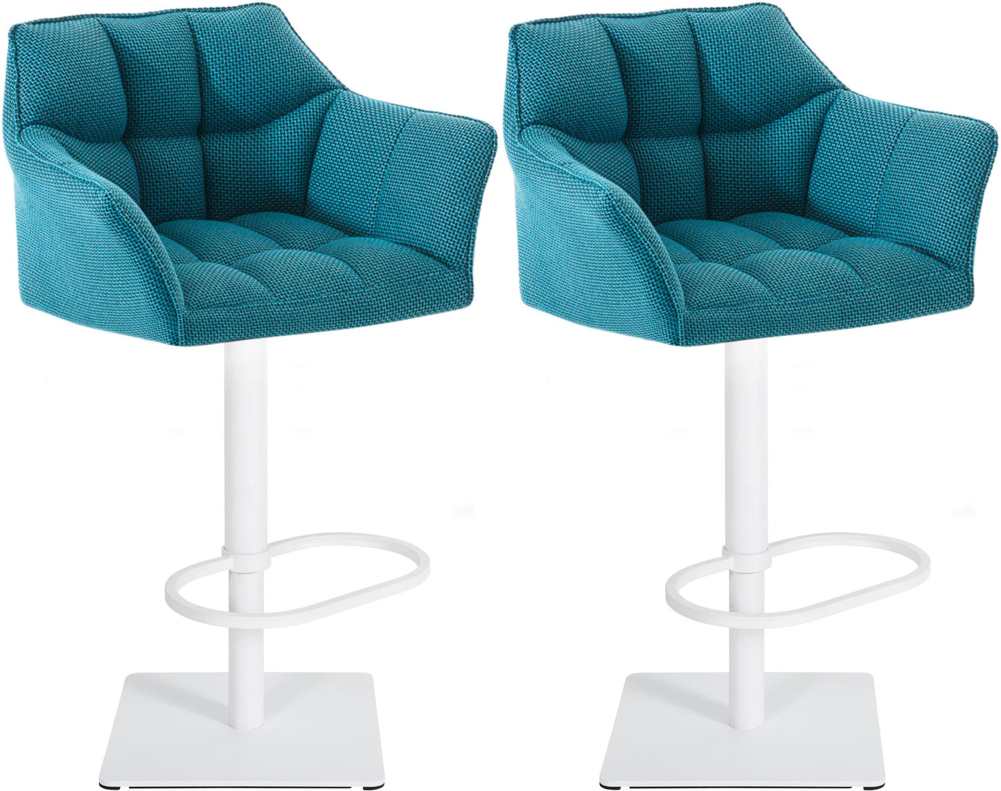 2er Set Barhocker Damaso Stoffbezug - homemem39