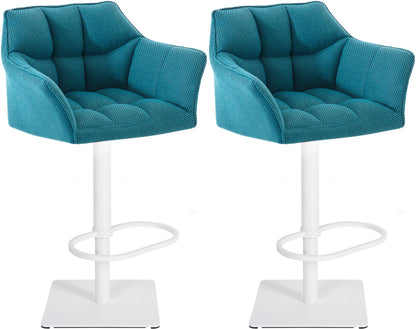 2er Set Barhocker Damaso Stoffbezug - homemem39