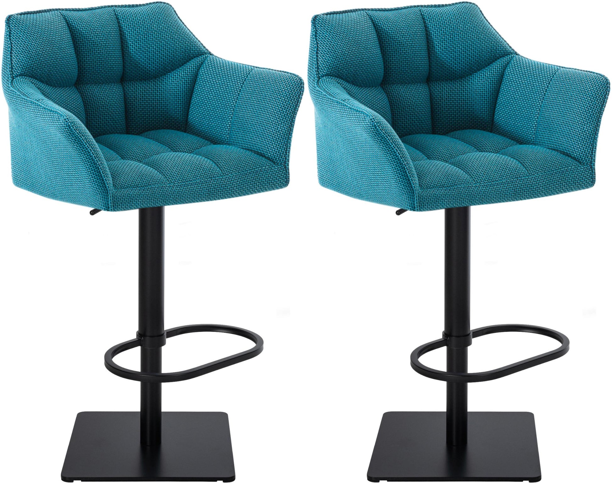 2er Set Barhocker Damaso Stoffbezug - homemem39