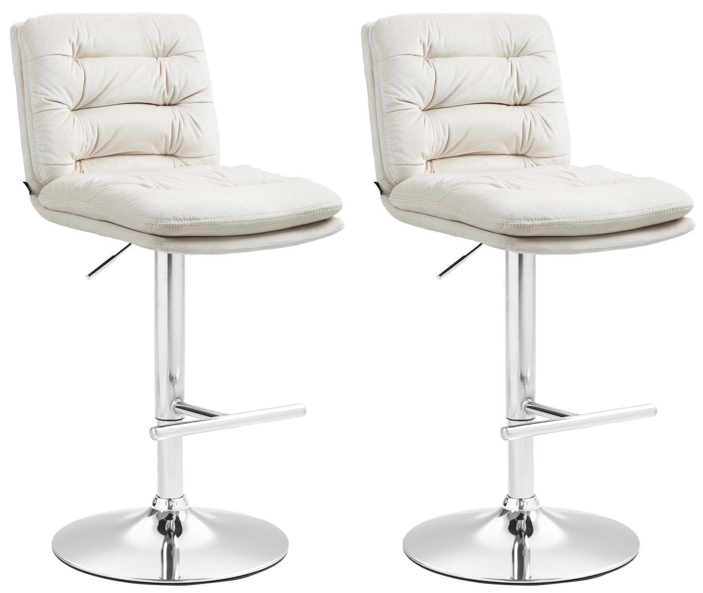 2er Set Barhocker Damar Samt - homemem39