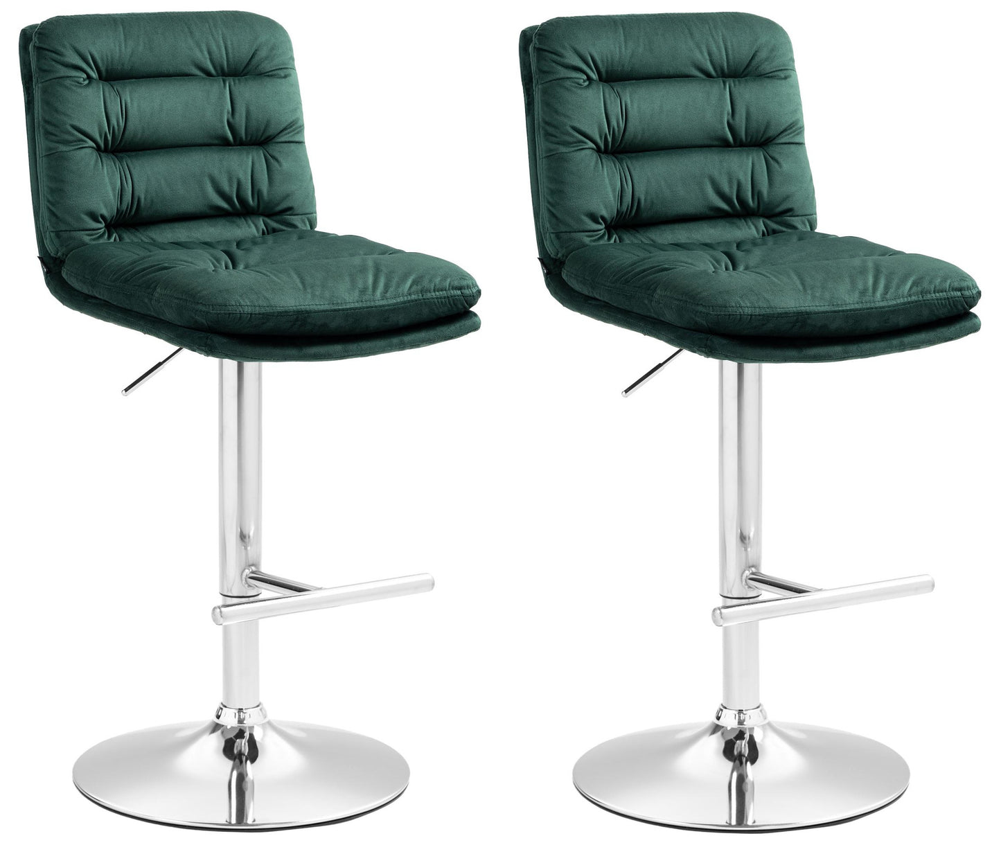 2er Set Barhocker Damar Samt - homemem39