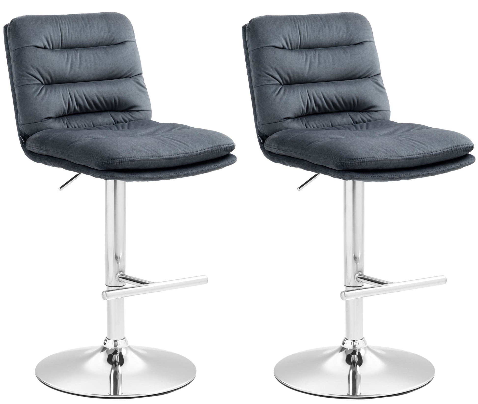 2er Set Barhocker Damar Samt - homemem39