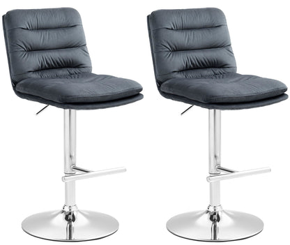 2er Set Barhocker Damar Samt - homemem39