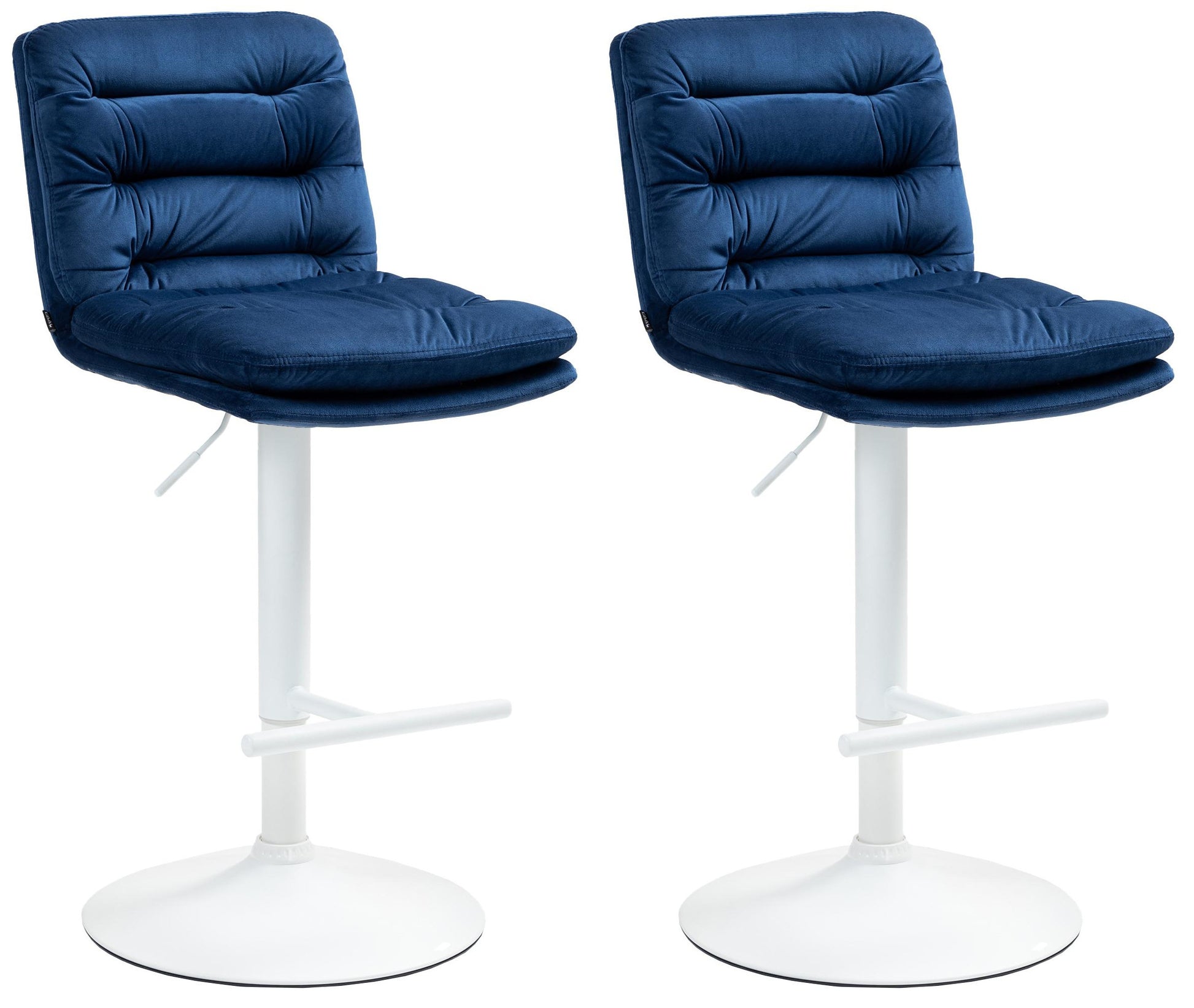2er Set Barhocker Damar Samt - homemem39