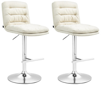 2er Set Barhocker Damar Stoff - homemem39