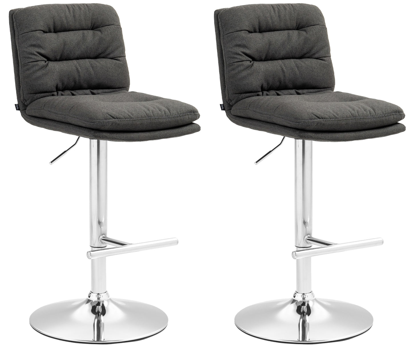 2er Set Barhocker Damar Stoff - homemem39