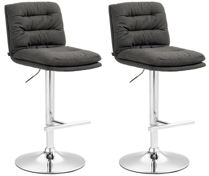 2er Set Barhocker Damar Stoff - homemem39