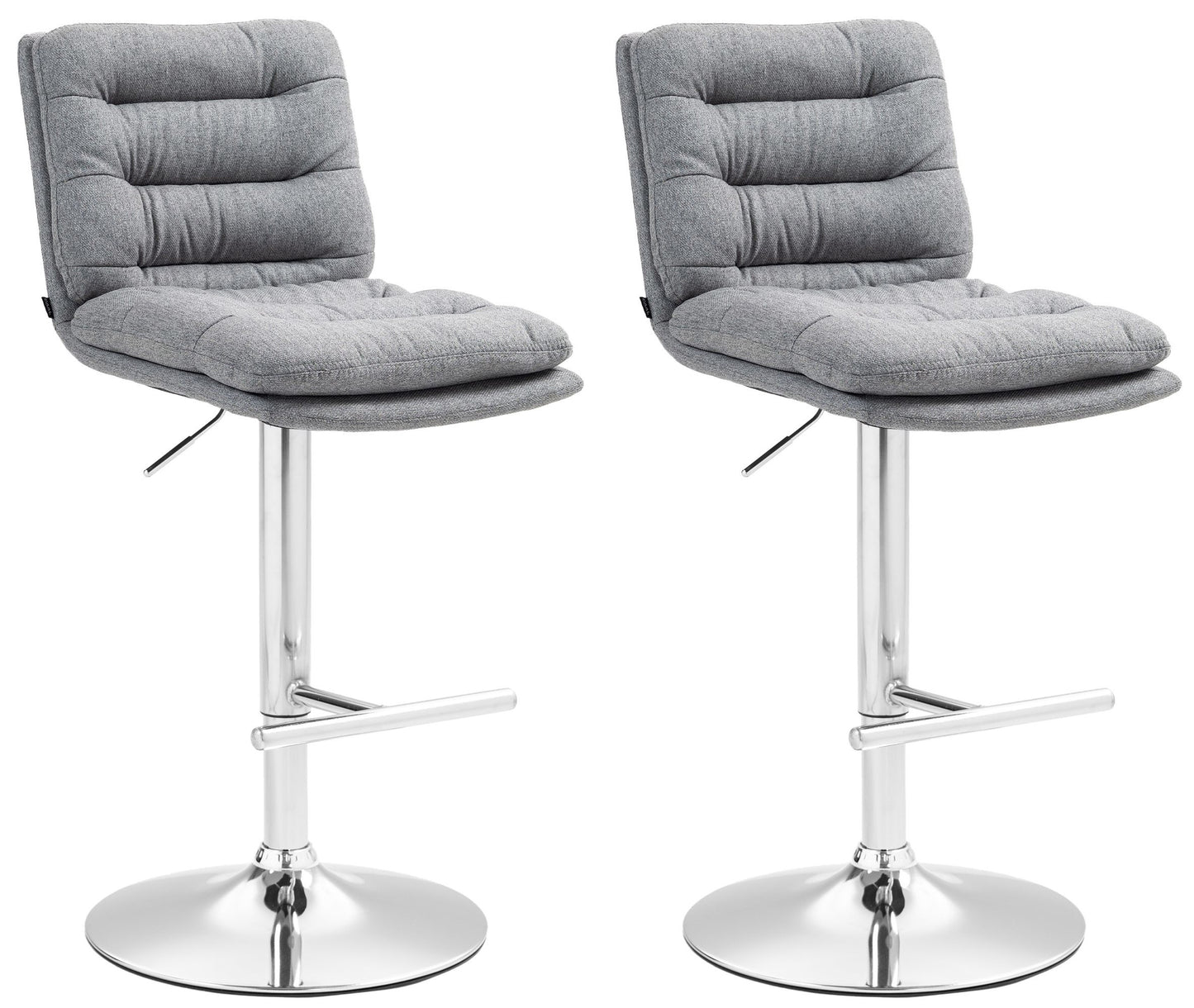 2er Set Barhocker Damar Stoff - homemem39