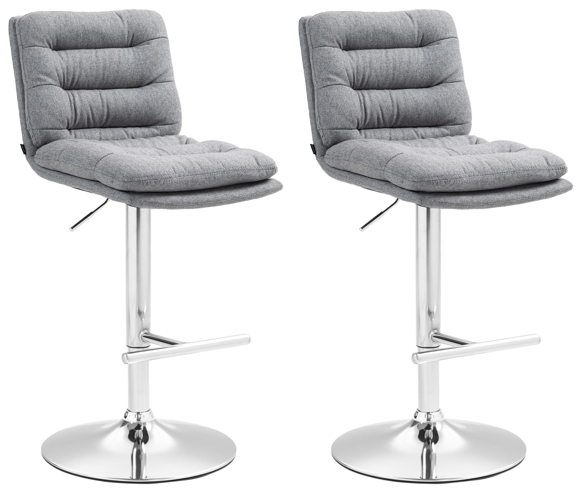 2er Set Barhocker Damar Stoff - homemem39