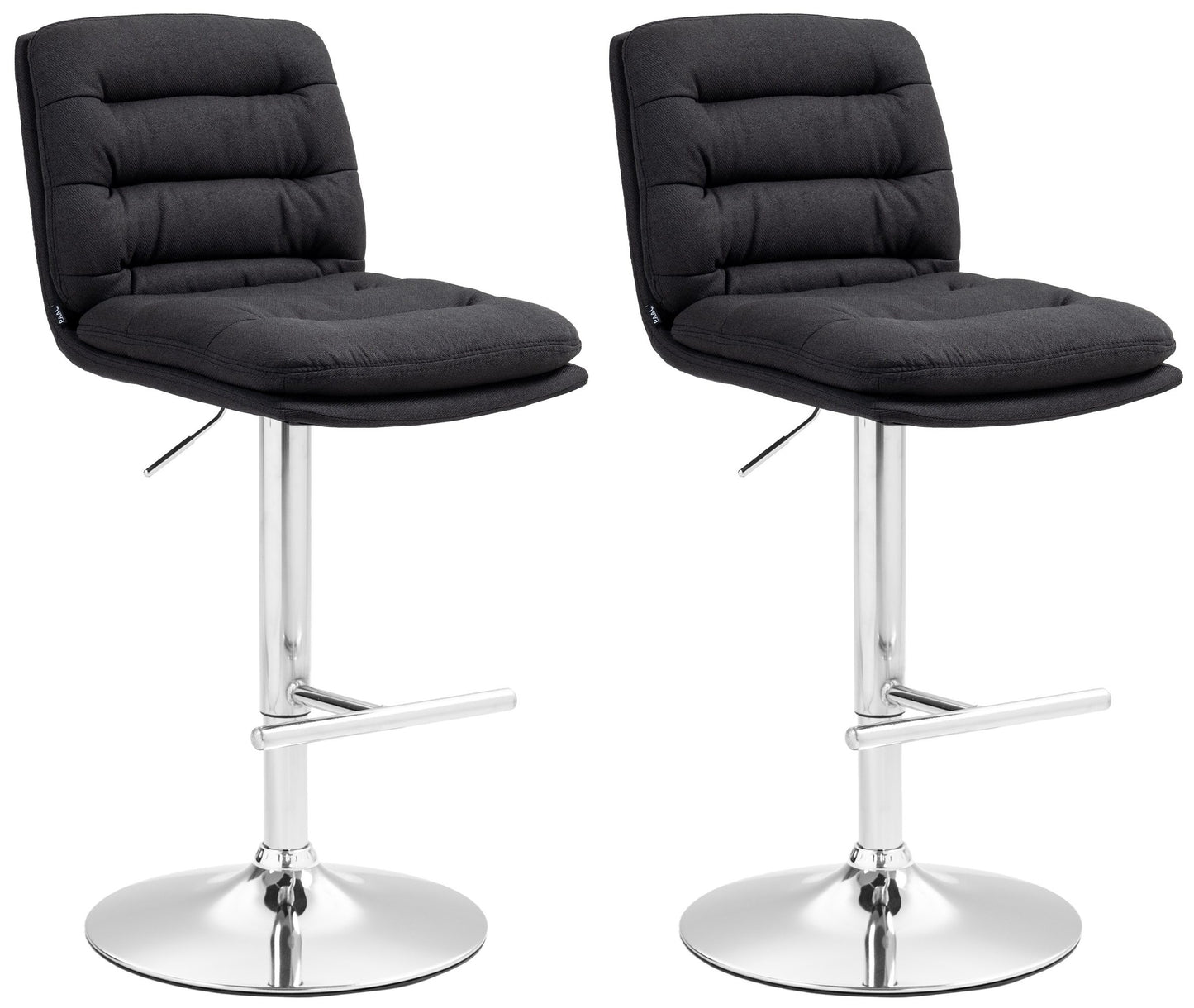 2er Set Barhocker Damar Stoff - homemem39