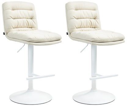 2er Set Barhocker Damar Stoff - homemem39