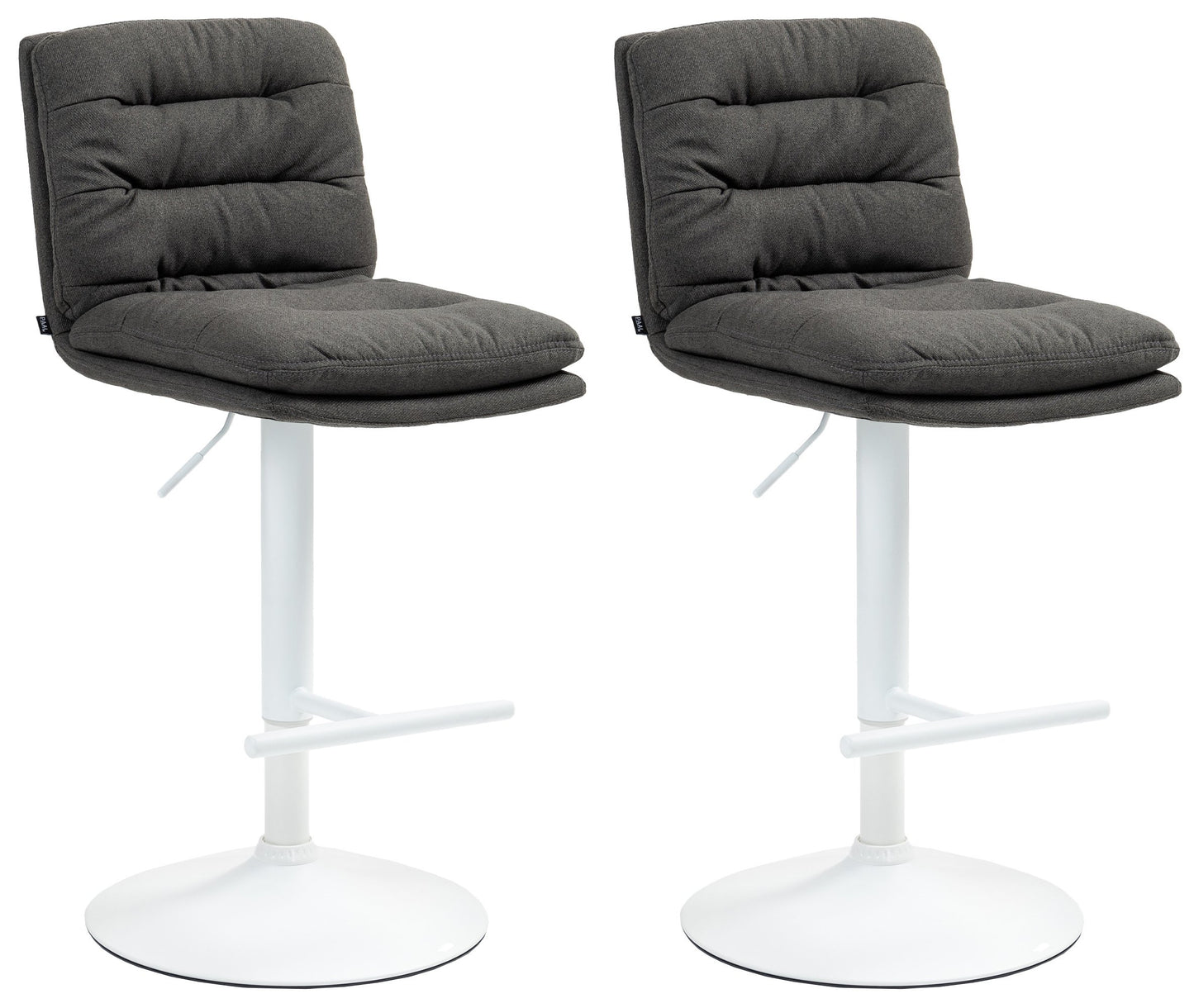 2er Set Barhocker Damar Stoff - homemem39